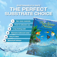 Midnight Glo Aquarium Gravel - 5 lbs - Non-Toxic, Colorfast, Vibrant Substrate for Aquariums, Terrariums, Ponds & Crafts