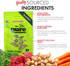 Grandma Lucy’s® Pureformance™ Freeze Dried Grain Free Lamb Recipe Dog Food
