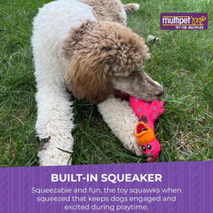 Multipet's Latex Polka Dot Globken Chicken Dog Toy 1 ea