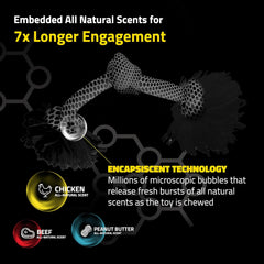 Playology Dri Tech Rope Dog Chew Toy for Medium Dogs up to 50lbs. | Engaging, All-Natural Chicken Scented Toy for Tough Chewers | Easy to Clean | Interactive and Non-Toxic