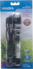Marina Submersible Heater for Aquarium, Mini, 50-watt