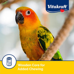 Vitakraft Crunch Sticks Conure Treat - Apple and Orange - Pet Bird Treat Toy