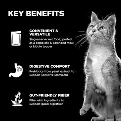 Go! Solutions Booster Digestive Health, Grain-Free Wet Cat Food Topper , 2.5 oz Pouch