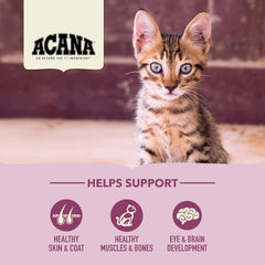 ACANA Dry Cat Food for Kittens, First Feast, Free Run Chicken and Whole Herring