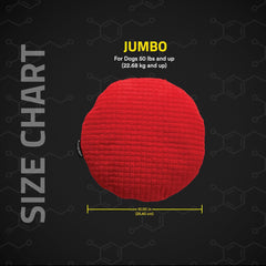 Playology Plush Crinkle Disc for Large to X-Large Dogs 50lbs & up | Engaging All Natural Beef Scented Plush Dog Toy | Fun Crinkle for Extended Play | Easy to Clean, Interactive & Non-Toxic