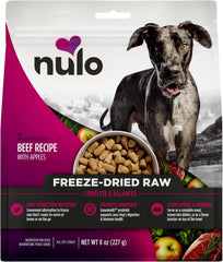 Nulo Freeze-Dried Raw Beef Recipe with Apples Complete and Balanced Dry Dog Food Kibble