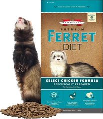 Marshall Pet Products Select Chicken Formula Premium Ferret Diet, 4 lbs – Protein-Rich Food for Balanced Nutrition, Digestive Support