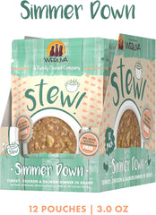 Weruva Classic Cat Stews!, Simmer Down with Turkey, Chicken & Salmon in Gravy (Pack of 12)