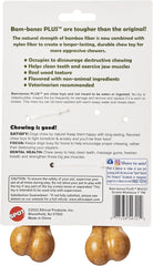 SPOT Bam-bones PLUS Double Wishbone -Bamboo Fiber & Nylon, Durable Long Lasting Dog Chew for Aggressive Chewers for Dogs & Puppies under 90lbs, Non-Splintering, 7in, Allergen Free Peanut Butter Flavor