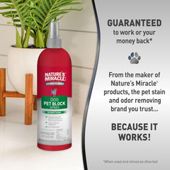 Nature's Miracle Advanced Platinum Dog Pet Block Repellent Spray 16 Fl Oz