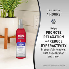 Nature's Miracle Cat Calming Spray, 8 Ounces, Stress-Reducing Formula for Cats