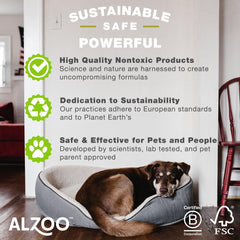 Alzoo Concentrated Shampoo Powder for Dogs, Specially Formulated for Dogs with Sensitive Skin, 100% Plant-Based Active Ingredients, Vanilla Fragrance