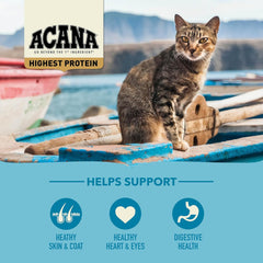 ACANA Highest Protein Dry Cat Food, Wild Atlantic, Grain Free Saltwater Fish With Freeze-Dried Liver Recipe