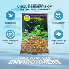 Floragems Premium Planted Ochre Aquarium Gravel, 20 Lbs - Nutrient-Rich Substrate, Enhances Water Quality for Fish Life and Plant Growth,