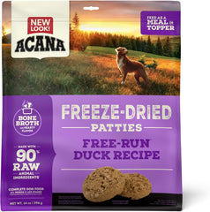 ACANA Freeze Dried Dog Food & Topper, Grain Free High Protein Duck Recipe