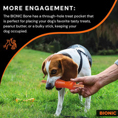 BIONIC Bone Dog Toy, Large - Interactive Dog Chew Toy That Stands Up to The Toughest Chewers