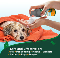 HERO PET Vet's Best Natural Waterless Flea and Tick Dog Bath – Natural Flea & Tick Prevention – Dog Dry Shampoo Spray with Essential Oils – Kills Pests on Contact – Made in USA – 8 oz