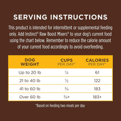 Instinct Raw Boost Mixers, Freeze Dried Dog Food Topper, Grain Free - Cage Free Chicken