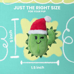 Snugarooz Chloe Santa Plush Dog Toy with Repair Patch – Soft, Durable, and Squeaky – Holiday-Themed Toy for Play, Gentle Chewing and Fun for Dogs