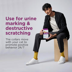 Comfort Zone Cat Calming Collar : 30-Day Calming Collar; Cat Pheromones Help Anxiety, Reduce Stress, Urine Marking, Scratching; Indoor or Outdoor Cats; Long-Lasting