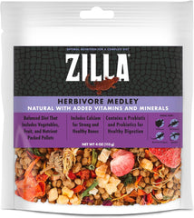 Zilla Pet Reptile Herbivore Food Medley Diet, 4 oz