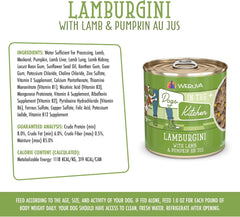 Weruva Dogs in The Kitchen, Lamburgini with Lamb & Pumpkin Au Jus Dog Food (Pack of 12)