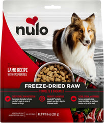 Nulo Freeze-Dried Raw Lamb Recipe with Raspberries Complete and Balanced Dry Dog Food Kibble