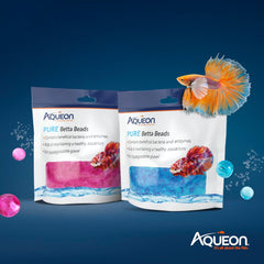Aqueon PURE Betta Beads, Water Care for Unfiltered Aquariums, Maintains Clear Water and Helps Breakdown Organic Sludge