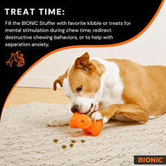 BIONIC Stuffer Treat Dog Toy - High-Visibility Treat Dispenser, Great for Redirected Chewing