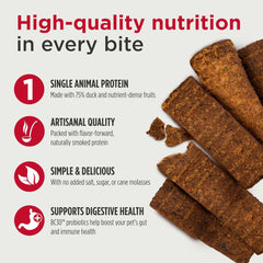 Nulo Premium Jerky Strips Dog Treats, Grain-Free High Protein Jerky Strips made with BC30 Probiotic to Support Digestive & Immune Health
