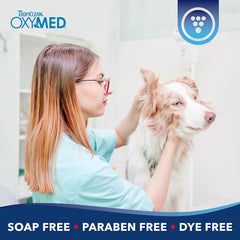 TropiClean Oxymed Cat & Dog Ear Cleaner Solution | Care Solution for Pet Ears | Suitable for Dogs & Cats | 1 Gallon|