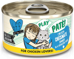 Weruva B.F.F. Play - Best Feline Friend Paté Lovers, Aw Yeah!, Chicken Checkmate with Chicken