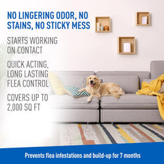Plus Flea & Tick Carpet Spray, Kills Fleas, Flea Eggs, Flea Larvae, Ticks, Ants, Roaches, Spiders, Waterbugs & Many Other Listed Nuisance Pests In The Carpet, Treats Up to 2,000 Sq Ft, 16 Ounces