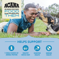 ACANA Wholesome Grains Limited Ingredient Diet Dry Dog Food, Duck & Pumpkin Recipe, Single Protein Duck Dog Food