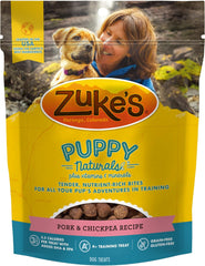 Zuke's Puppy Naturals Dog Training Treats, Pork & Chickpea Recipe, Nutrient