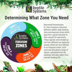 Reptile Systems - Eco T5 High Output Lighting Kit - Dual Reflector Fixture & Ferguson Zone 2 Lamp 6% - Full Spectrum UVA & UVB Amphibian & Reptile Lighting