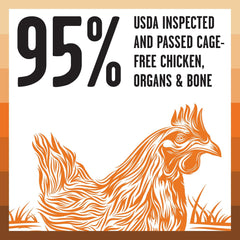 BIXBI Rawbble Freeze Dried Cat Food, Chicken Recipe, 3.5 oz - 95% Organs and Bone Raw Cat Food - USA Made