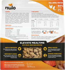 Nulo Freestyle Freeze-Dried Raw, Ultra-Rich Grain-Free Dry Cat Food for All Breeds and Life Stages with BC30 Probiotic for Digestive and Immune Health, Chicken & Salmon