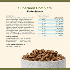 Superfood Complete, Air-Dried Adult Dog Food - High Protein, Zero Fillers, Superfood Nutrition by Katherine Heigl (Premium Chicken)