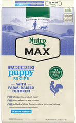 Nutro Max Large Breed Puppy Dry Dog Food with Farm-Raised Chicken, 25 lb Bag