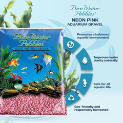 Aquarium Gravel - 5 lbs - Vibrant Neon Color, Natural Composition, Easy Maintenance, Ideal for Freshwater & Planted Tanks