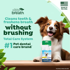 TropiClean Fresh Breath No Brush Total Care Kit | Dog Dental Hygiene|