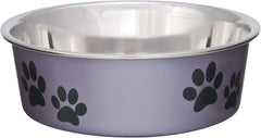 Loving Pets Bella Dog Bowls- Stainless Steel Dog & Cat Bowls - Spill Proof Dog Food Bowl, Cat Bowl, Puppy Essentials & Pet Supplies Great for Home & Travel