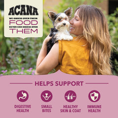 ACANA Wholesome Grains Dry Dog Food, Small Breed Recipe, Chicken and Turkey Dog Food