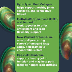 Nulo Functional Dog Joint & Mobility Support Supplement, Made with MSM, Hydrolyzed Beef Collagen and Omega-3 Fatty Acids to Help Manage Normal Joint Stiffness, 90 Soft Chews