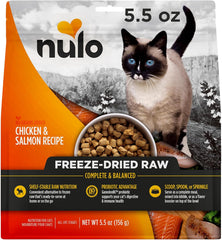 Nulo Freestyle Freeze-Dried Raw, Ultra-Rich Grain-Free Dry Cat Food for All Breeds and Life Stages with BC30 Probiotic for Digestive and Immune Health, Chicken & Salmon
