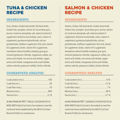 ACANA Premium Pate Variety 12 Pack: Salmon & Chicken Recipe (6) + Tuna & Chicken Recipe (6), 3oz