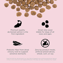 Go! Solutions Sensitivities Limited Ingredients, Grain-Free Dry Dog Food, Small Bites Salmon Recipe for Sensitive Stomach