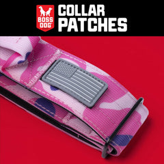 Boss Dog Tactical Rubber Hook-Backed Patch for Boss Tactical Collars, USA Thin Green Line USA Flag