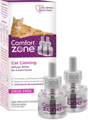 Comfort Zone Pack Cat Calming Diffuser Refills; Pheromones Help Cat Anxiety